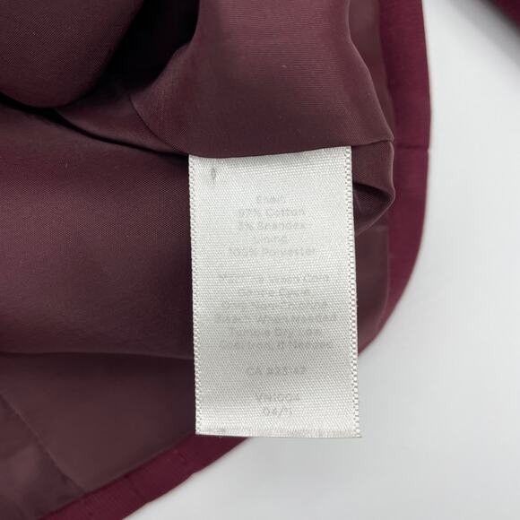 TALBOTS Womens Jacket Blazer Size 6 Red Button Front Suit Layer Professional - Picture 7 of 7